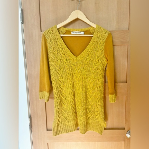 ANTHROPOLOGIE - Pilcro and the letterpress| Dually Clad Seeater in mustard | M - Picture 5 of 9